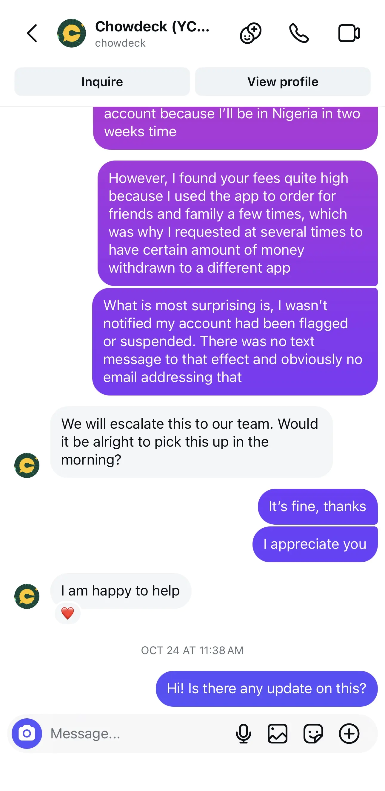 Account Closed Without Notice, Funds Withheld