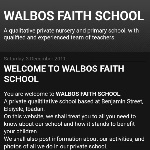 Walbos Faith School